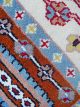 Hand knotted wool carpet with multicolor patchwork motifs, Heritage Mosaic rug by Den Decor India.