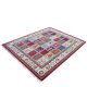 Hand knotted wool carpet with multicolor patchwork motifs, Heritage Mosaic rug by Den Decor India.
