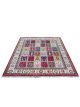 Hand knotted wool carpet with multicolor patchwork motifs, Heritage Mosaic rug by Den Decor India.