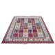 Hand knotted wool carpet with multicolor patchwork motifs, Heritage Mosaic rug by Den Decor India.
