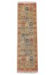 Amritsari garden panel long handknotted wool carpet with floral motifs – luxury oriental rug