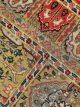 Amritsari garden panel long handknotted wool carpet with floral motifs – luxury oriental rug