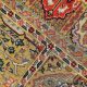 Amritsari garden panel long handknotted wool carpet with floral motifs – luxury oriental rug