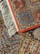 Amritsari garden panel long handknotted wool carpet with floral motifs – luxury oriental rug