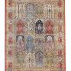 Amritsari garden panel carpet handknotted in wool with floral motifs – luxury oriental rug