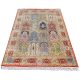 Amritsari garden panel carpet handknotted in wool with floral motifs – luxury oriental rug