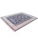 Hand knotted wool carpet in rust, black, beige, brown, yellow, and green with foliage motifs – luxury oriental rug