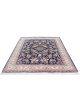 Hand knotted wool carpet in rust, black, beige, brown, yellow, and green with foliage motifs – luxury oriental rug