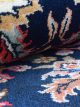 Hand knotted wool carpet in rust, black, beige, brown, yellow, and green with foliage motifs – luxury oriental rug