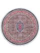 Handknotted wool oriental carpet in red with intricate motifs – luxury regal rug