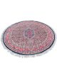Handknotted wool oriental carpet in red with intricate motifs – luxury regal rug
