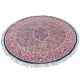 Handknotted wool oriental carpet in red with intricate motifs – luxury regal rug