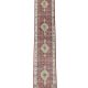 Regal Lattice Runner hand knotted wool carpet on red base with grid design, bold black, gold, and red border – luxury oriental rug