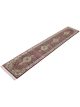 Regal Lattice Runner hand knotted wool carpet on red base with grid design, bold black, gold, and red border – luxury oriental rug