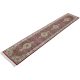 Regal Lattice Runner hand knotted wool carpet on red base with grid design, bold black, gold, and red border – luxury oriental rug