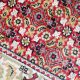 Regal Lattice Runner hand knotted wool carpet on red base with grid design, bold black, gold, and red border – luxury oriental rug