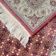 Regal Lattice Runner hand knotted wool carpet on red base with grid design, bold black, gold, and red border – luxury oriental rug