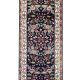 Noor Bloom runner hand knotted wool carpet with floral motifs in beige, brown, black, and accent colors – luxury oriental rug