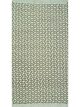 Zenga Olive handwoven dhurrie – flatweave rug with rectangular pattern in olive tones by Den Decor India