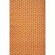 Zenga Orange handwoven flatweave dhurrie with modern rectangular design in rich orange tones by Den Decor India