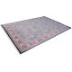 Regal Mosaic hand-knotted wool rug with deep red, blue, green, and rust tones in geometric mosaic design with black outlines