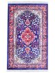 Sultana Silk purple oriental viscose carpet with cashmere-inspired motifs and silk-like sheen by Den Decor India