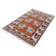 _DSC0572 Elephant Court hand-knotted wool rug with elephant motifs and Kashmiri-inspired borders in warm brown and peach tones