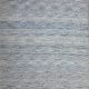 Flatwoven carpet with shaded blue gradient tones – artisanal rug
