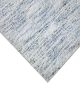 Flatwoven carpet with shaded blue gradient tones – artisanal rug