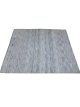 Flatwoven carpet with shaded blue gradient tones – artisanal rug
