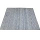 Flatwoven carpet with shaded blue gradient tones – artisanal rug