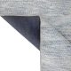 Flatwoven carpet with shaded blue gradient tones – artisanal rug