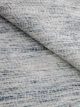 Flatwoven carpet with shaded blue gradient tones – artisanal rug