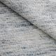 Flatwoven carpet with shaded blue gradient tones – artisanal rug
