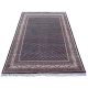 Handknotted black wool carpet with rust boteh motifs – luxury oriental rug