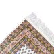 Luxury hand-knotted wool carpet ivory center red and brown borders Mir