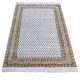 Premium wool rug Mir with ivory center and brown border traditional design