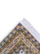 Premium wool rug Mir with ivory center and brown border traditional design