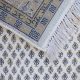 Premium wool rug Mir with ivory center and brown border traditional design