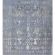 Moonlit grey faded carpet with tone-on-tone traditional design