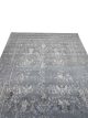 Moonlit grey faded carpet with tone-on-tone traditional design