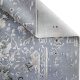 Moonlit grey faded carpet with tone-on-tone traditional design