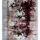 Crimson Splash hand-knotted carpet with red and pink abstract effect on white base