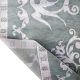 Mint white carpet with central motif and detailed border Meadow Song