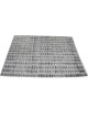 Handknotted wool carpet with grey and off-white 3D vertical triangle design on ivory base – luxury modern rug