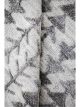 Handknotted wool carpet with grey and off-white 3D vertical triangle design on ivory base – luxury modern rug
