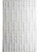Handknotted wool carpet with grey and off-white 3D vertical triangles on ivory base – modern textured rug