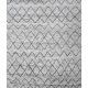 Handknotted wool carpet with up-and-down V-line geometric design – modern luxury rug
