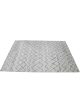 Handknotted wool carpet with up-and-down V-line geometric design – modern luxury rug