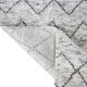 Handknotted wool carpet with up-and-down V-line geometric design – modern luxury rug